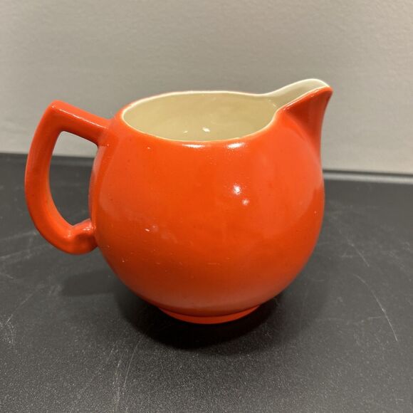 Vintage Small Red Teapot Made In Czechoslovakia - Picture 6 of 8